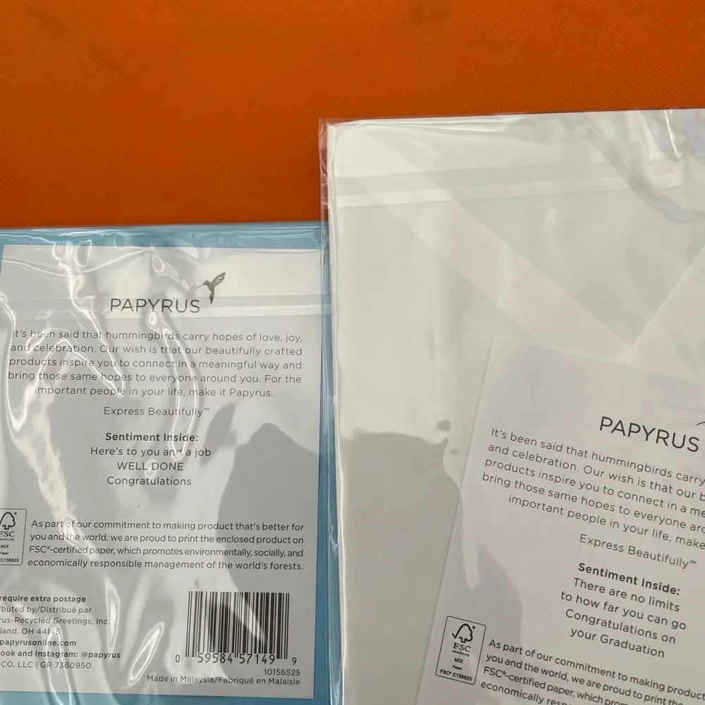 Papyrus graduation cards